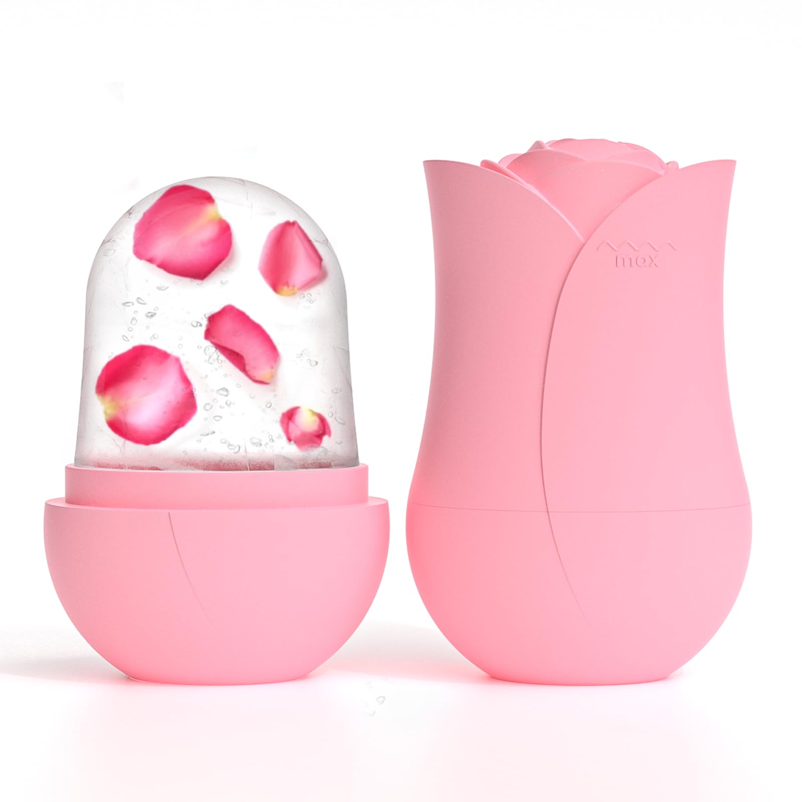 Ice Roller For Face，Cryo Cube Ice Roller For Facial And Eye,Skincare Tools,For Relieving Facial Edema, Shrinking Pores, And Lifting And Firming The Skin (Pink)