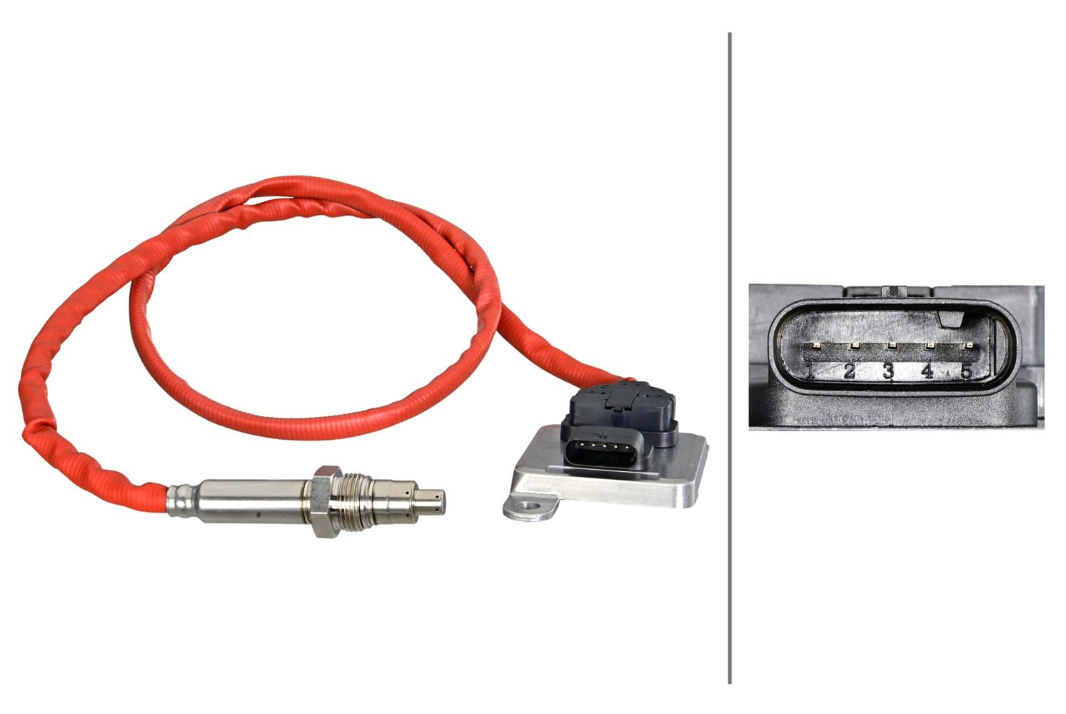 HELLA 6PN 358 307-081 NOx-Sensor, NOx-Katalysator - 5-polig - Kabel: 895mm - Steuergerät-Software muss angelernt-upgedatet werden