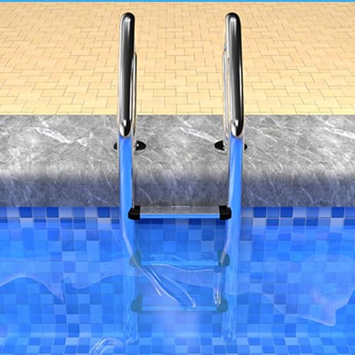 Escalera para piscina 2 pasos acero inoxidable miniatura 7