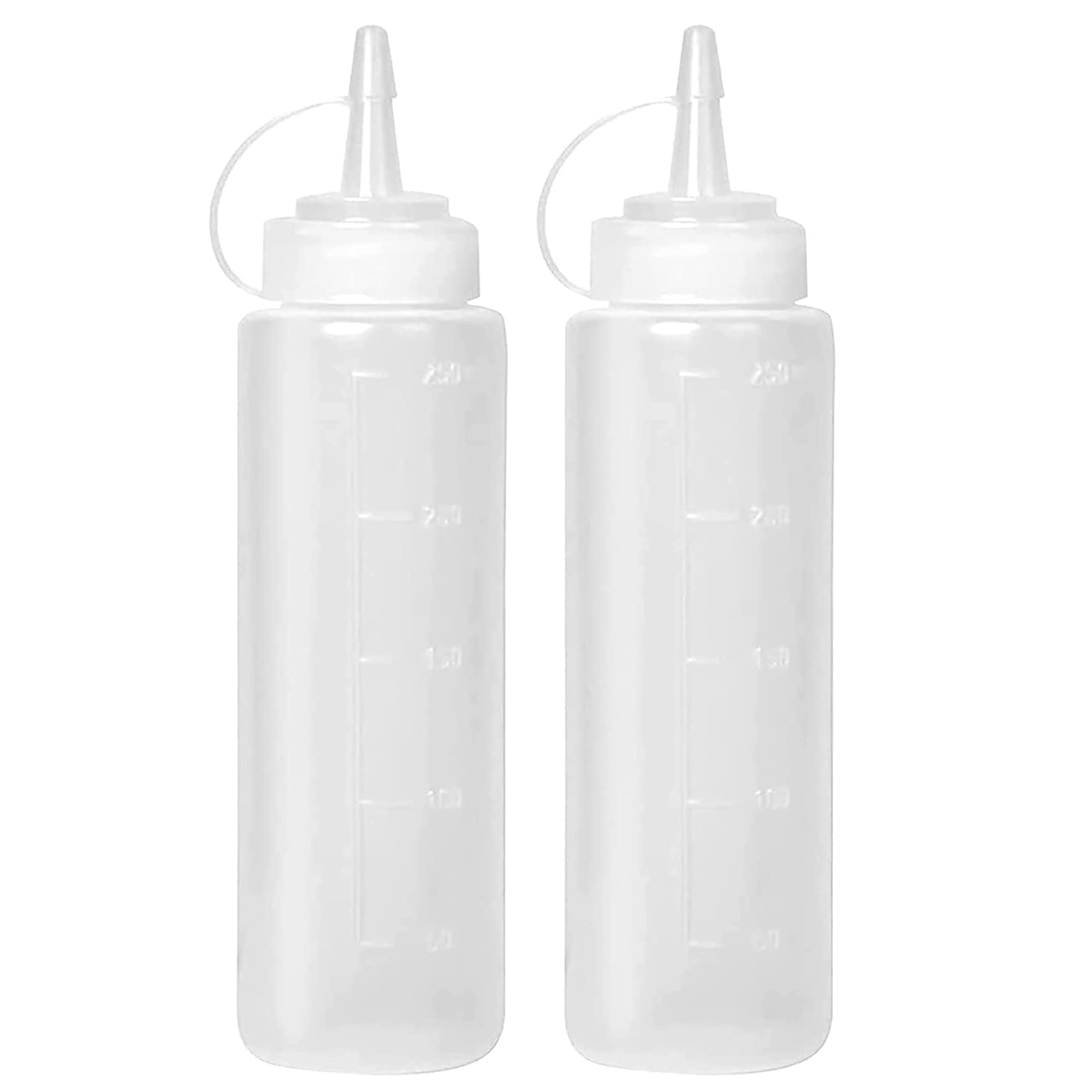 Buy Rizzor 2 Pcs Squeeze Bottles, Sauce Bottle With Twist On Cap Lids