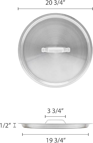 Miniatura 3 de TrueCraftware Tapa de olla de aluminio de 60 cuartos de galón  Tapa de olla de salsa de cocina cubierta multiusos para olla de salsa para el hogar,