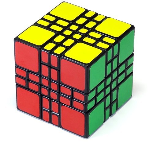 YTQ 4x4x4 Mixup Plus Black Magic Cube Puzzle