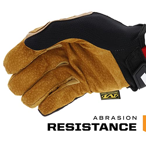 Mechanix Wear: The Original Leather Work Gloves - Abrasion Resistant, Durable (Medium, Brown/Black) by Mechanix Wear - Image 2