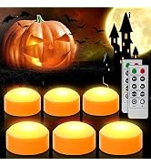 Luci di zucca a LED di Halloween con telecomando - Candela elettrica