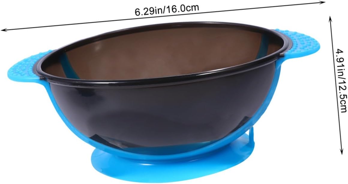 3pcs Hair Dye Mixing Bowls with Suction Base Hair Coloring Bowls for Salon and Home Use Random Color