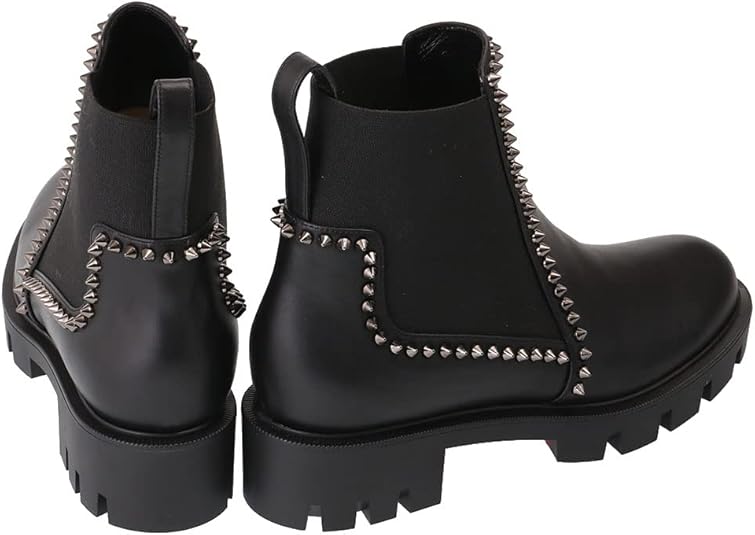 クリスチャン ルブタン Out Line Spike Lug アンクルブーツ ショート