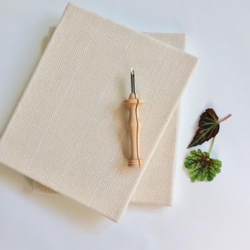 Image of Punch Needle Base Fabric, Monks Cloth, Canvas Style Material for Rug Tufting, Embroidery & DIY Craft Use (5 M)