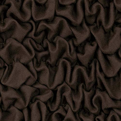 Sectional Sofa Cover - Corner Couch Cover - Corner Slipcover - Soft Polyester Fabric Slipcovers - 1-piece Form Fit Stretch Furniture Slipcover - Microfibra Collection - Dark Brown (Corner Sofa)