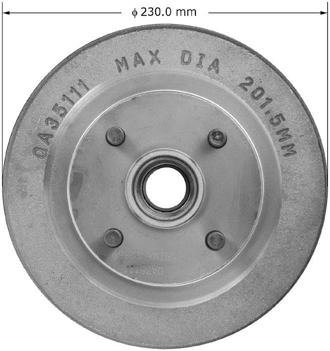 Image of Bendix Premium PDR0824 Rear Brake Drum for Kia Rio 2005-2003