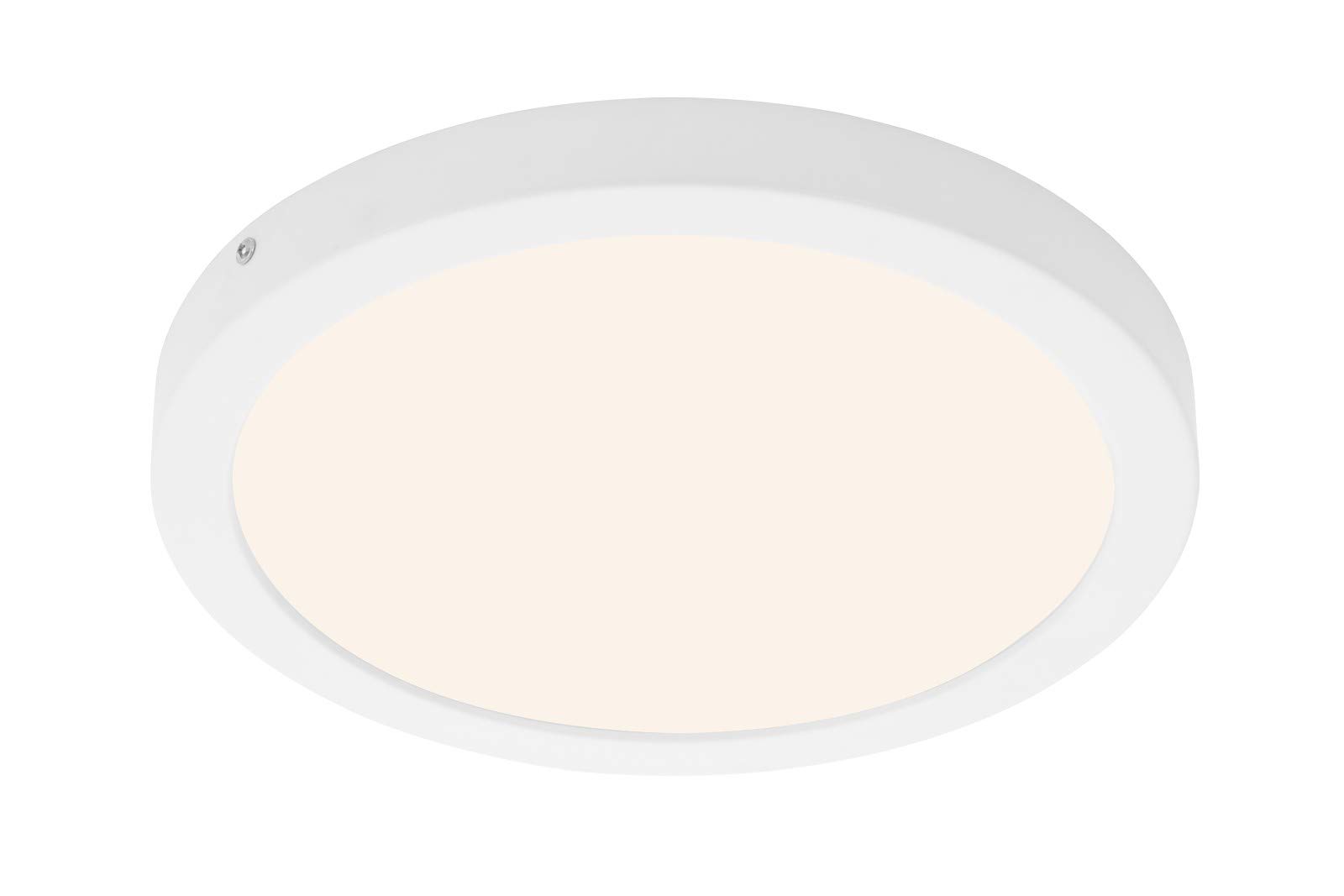 BrilonerLeuchten - LED Surface-Mounted lamp, Ceiling lamp, Ceiling Light 21 watts, 2,000 lumens, 4,000 Kelvin, Round, Matte Chrome, 300x32mm (DxH)