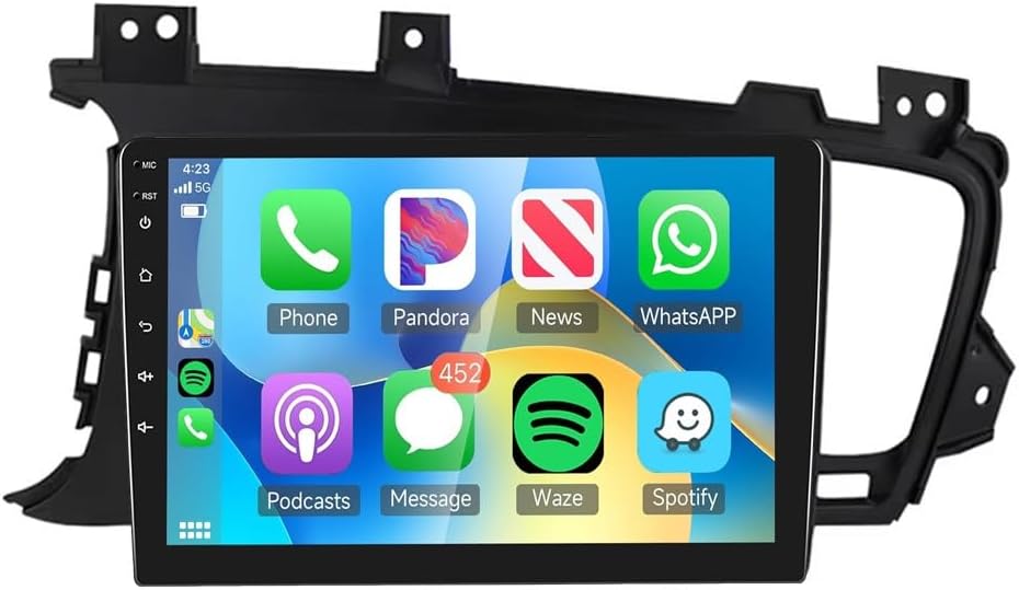 9" Car Stereo for KIA Optima K5 2011-2015 Android 15 WiFi 4G Hotspot CarPlay Android Auto Built-in GPS HD 1280P Touchscreen BT AHD Camera DSP FM Steering Wheel Key(A3 6+128GB)