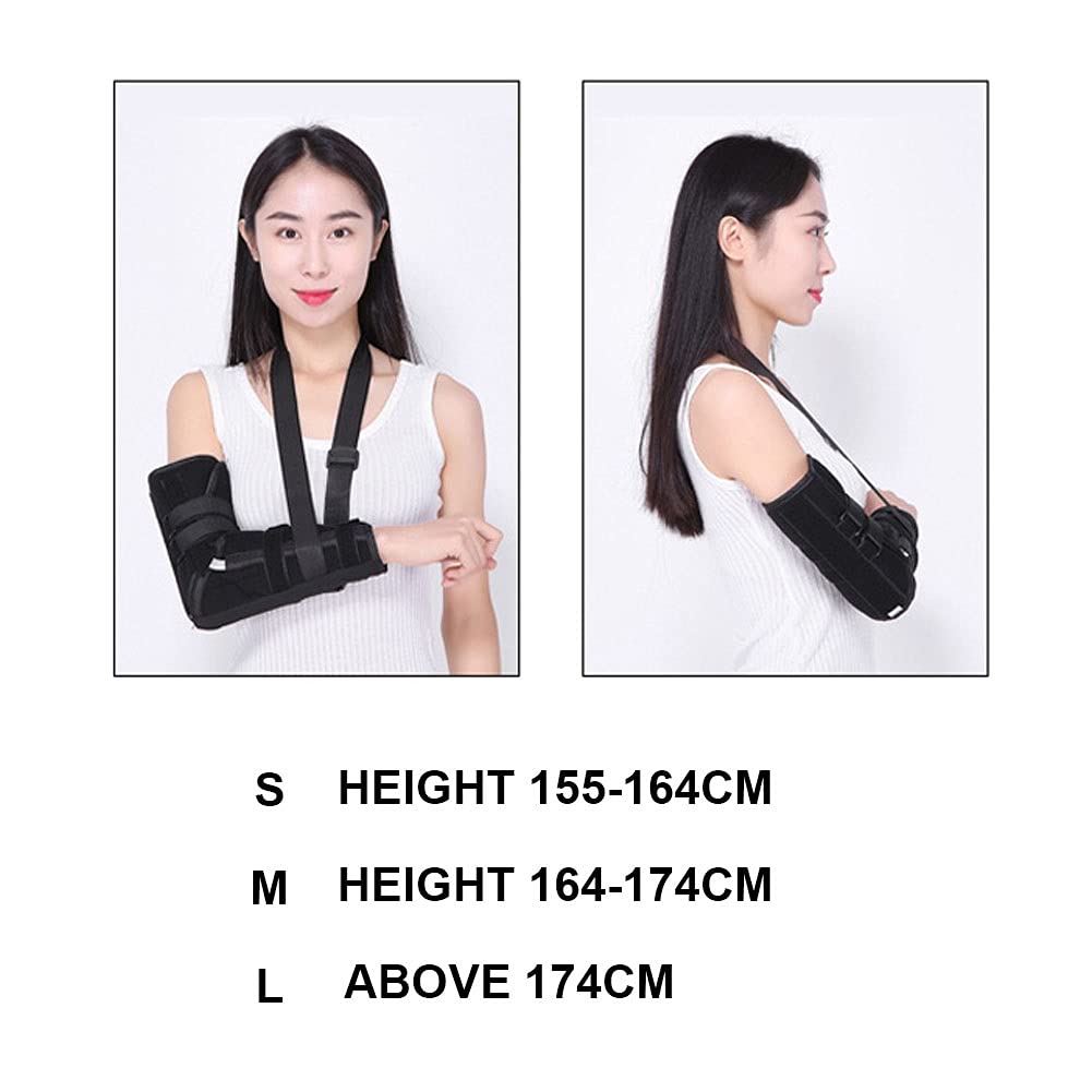 Cabestrillo para Brazo Ajustable Transpirable Hombro Brace Inmovilizador Médico Unisex Rotador Manguito Codo Soporte para dislocación Fractura Esguinces Roto Huesos fracturados Hombres Mujeres (Color