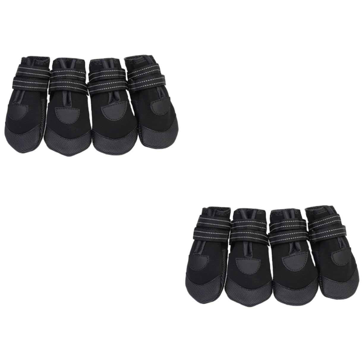 YARNOW Lot de 2 Paires de Chaussures pour Chien Chaudes Antidérapantes Réfléchissantes Doubles Confortables pour La Plongée 4 Pièces