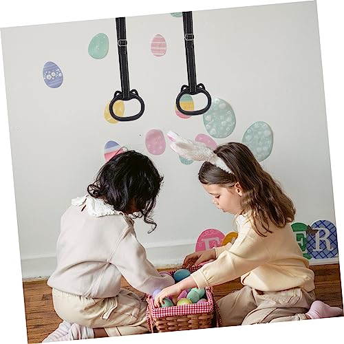 Anillas de gimnasia para fitness con correas y agarres miniatura 4