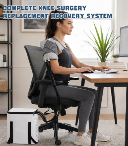 Image of Ice Machine for Knee After Surgery 15qt, Cold Therapy Machine 6-Level Timer | FSA Eligible HSA Knee Ice Machine, 3 Flow Rates, Leakproof, Ultra-Quiet Cryotherapy System for Knee Replacement Recovery