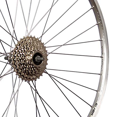 Taylor-Wheels 28 Zoll Hinterrad Felge YAK19 / 9 Fach Schraubkranz - Silber - Image 3