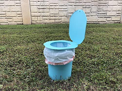 Lee Fisher Sports Portable Toilet With Toilet Paper, Accessory Holder-Great For Fishing, Boating, Camping, Hunting, Hiking, Outdoor Activities #TOP1
