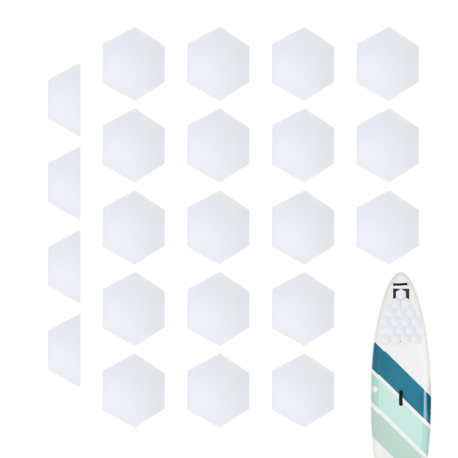 Surfboard Haftpad 22-Teiliges Antirutschpad Mit Sechseckigen Design
