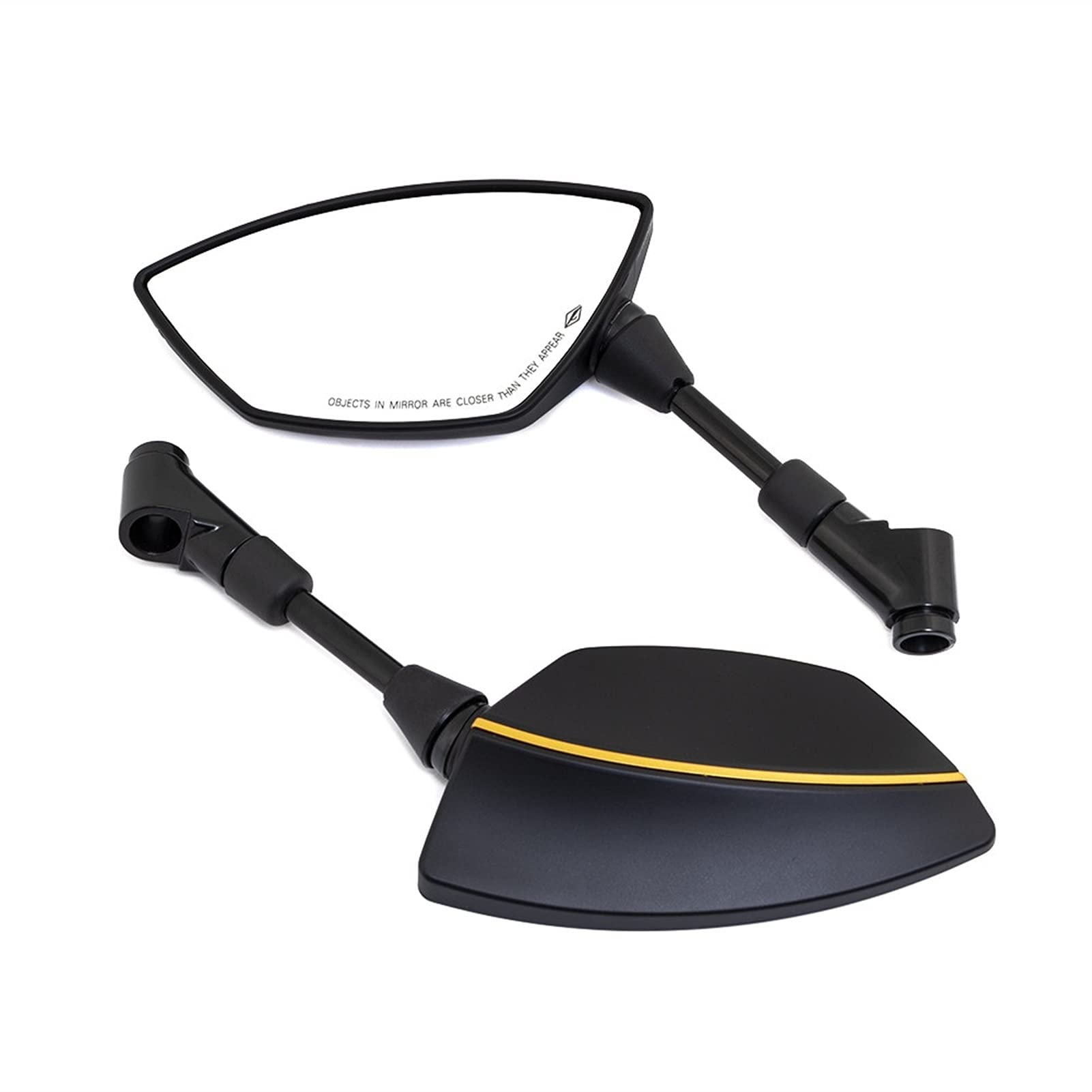Specchietti Specchietto Retrovisore Laterale Per Moto Nero Per H&onda Per Y&amaha Electromobike Bici Da Strada (Color : Yellow)