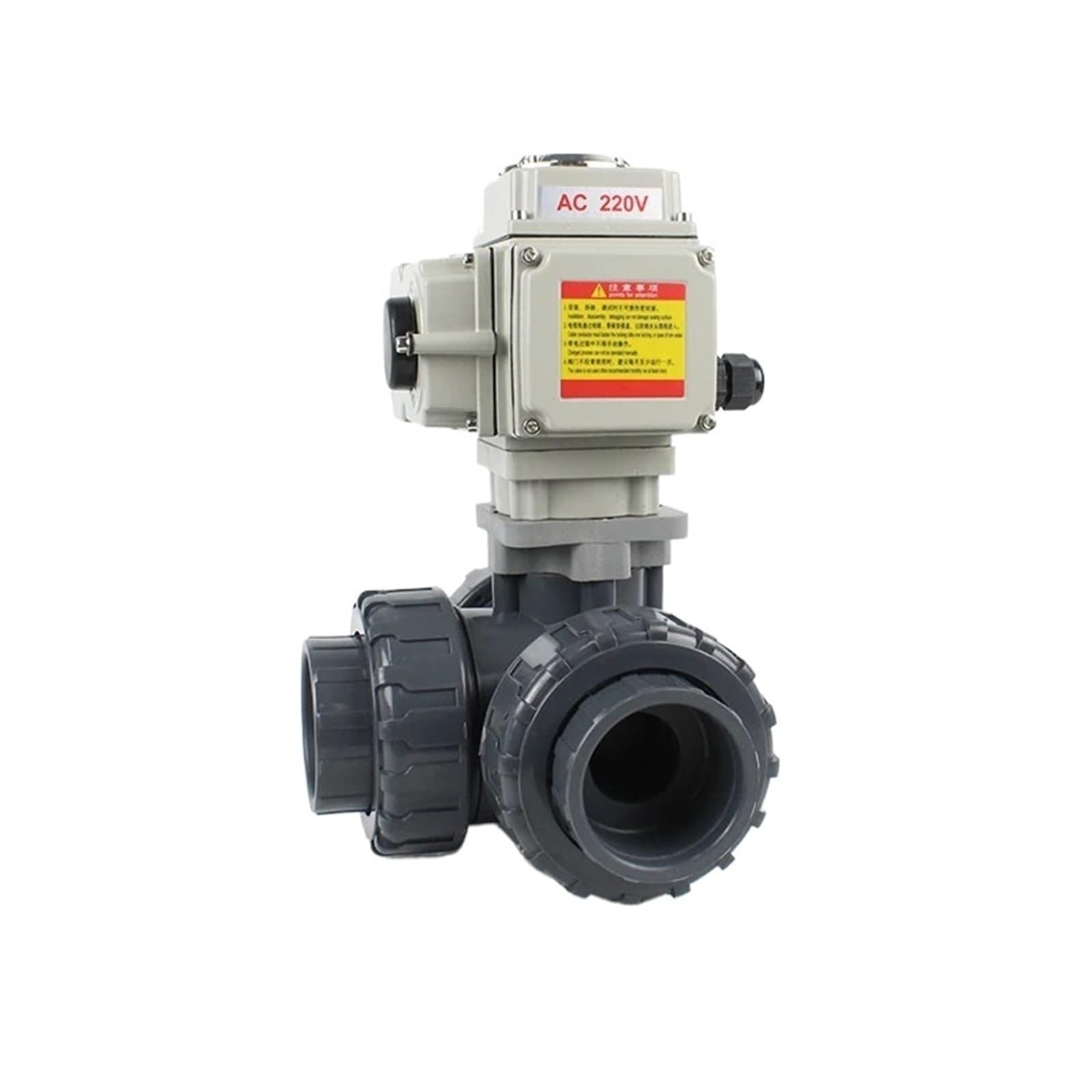 Vanne motorisée 3 voies DN32 CR02 AC220V pour chauffage au sol et plomberie L