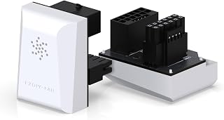 EZDIY-FAB PCIe 5.0 12VHPWR GPU Stromversorgungsbrücke,12+4 Pin Winkelstecker Stromadapter,für RTX40' Serie GPUs, Kompatibel mit RTX4090,4080,4070ti -Weiß 180° STD