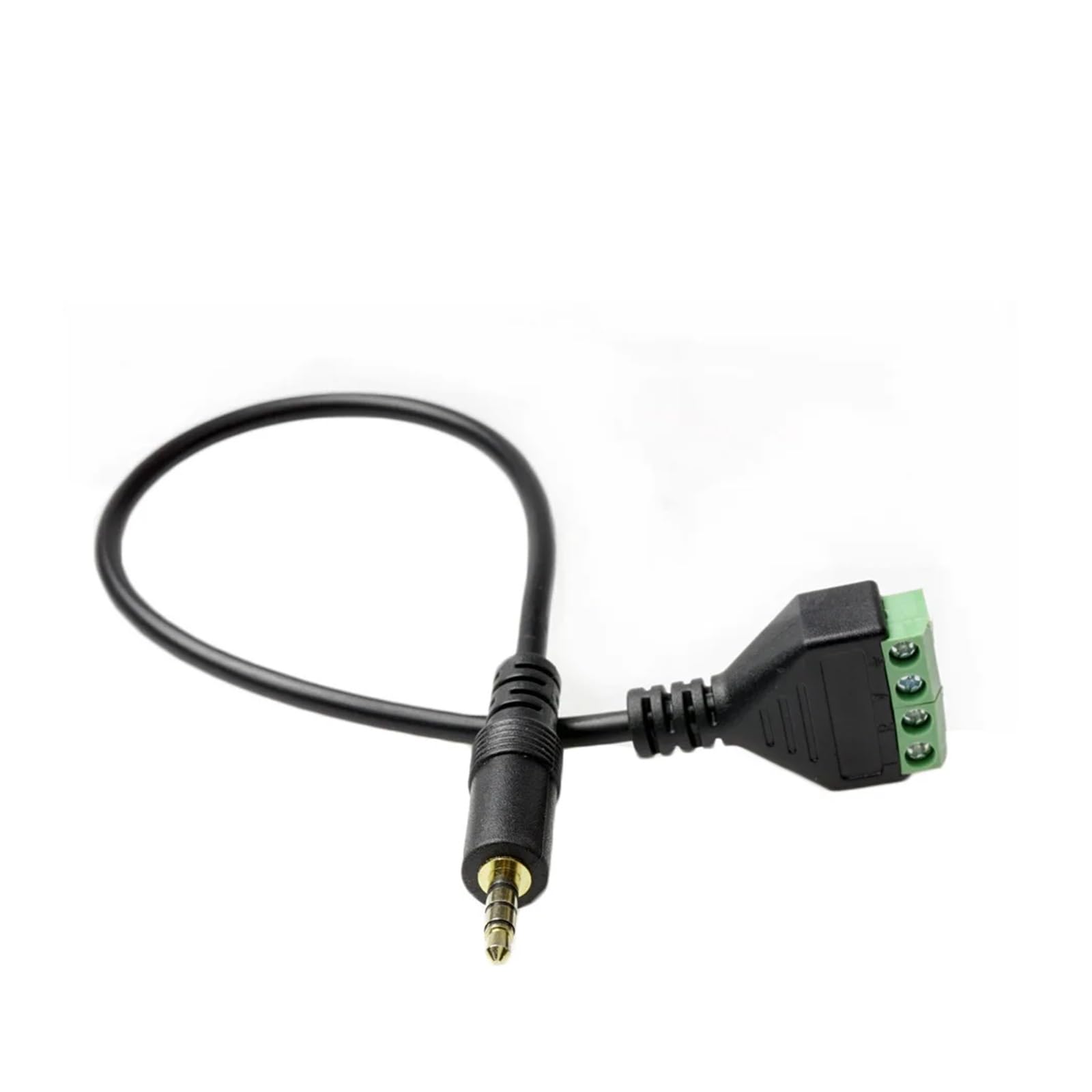 Wideo AV Balun 3,5 mm 4 bieguny 6,5 mm 3 bieguny Stereo męski na AV zacisk śrubowy gniazdo stereo 3,5 Mm męskie złącze wtykowe(RCA Male,5pcs)