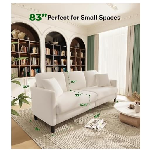 Welzona 83" Comfy Living Room Sofa