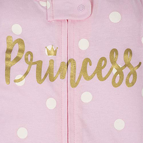Image of Gerber Baby Girls 4-Pack Sleep 'N Play Footie