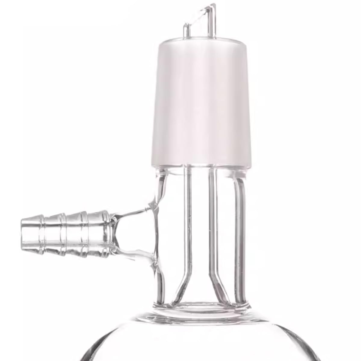 Embudo de filtro de vidrio Brinell de borosilicato, embudo de filtro de placa de vidrio perforado con costura estándar 24/29 en laboratorio (1000ML)