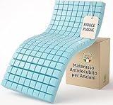 Francegaglia® Materasso Antidecubito per Anziani - Riduce Piaghe da decubito - Materasso ospedaliero - Alto 10cm - Mod. Tiche