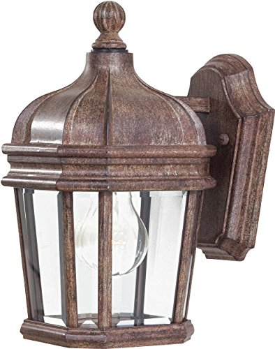 Minka Lavery Outdoor Wall Light 8690-61 Harrison Cast Aluminum Exterior Wall Lantern, 100 Watts, Rust