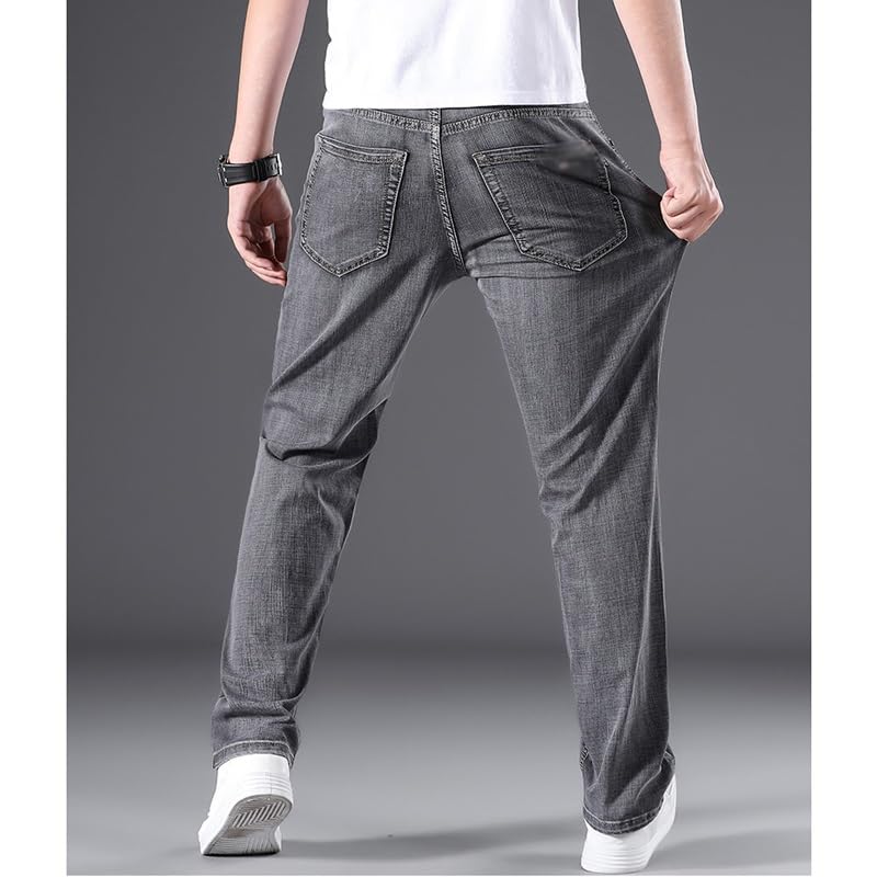 Spring and Fall Jeans Formal Casual Jeans Classic Stretch Jeans(35)4