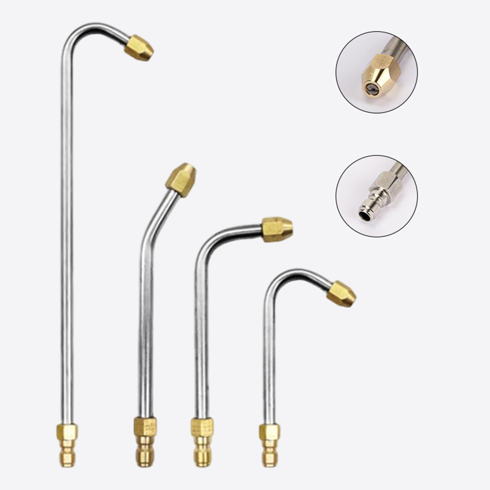 Lanza Extensión Para Hidrolimpiadora, Boquilla Angular Con Conexión Rápida, Boquilla Multifuncional Antifugas De Alta Presión Para Lavado De Coches, Mantenimiento Del Hogar Y Limpieza De