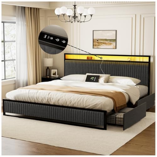 Base para Cama King Size Con Cajones 7 Base para Cama King Size Con Cajones 3