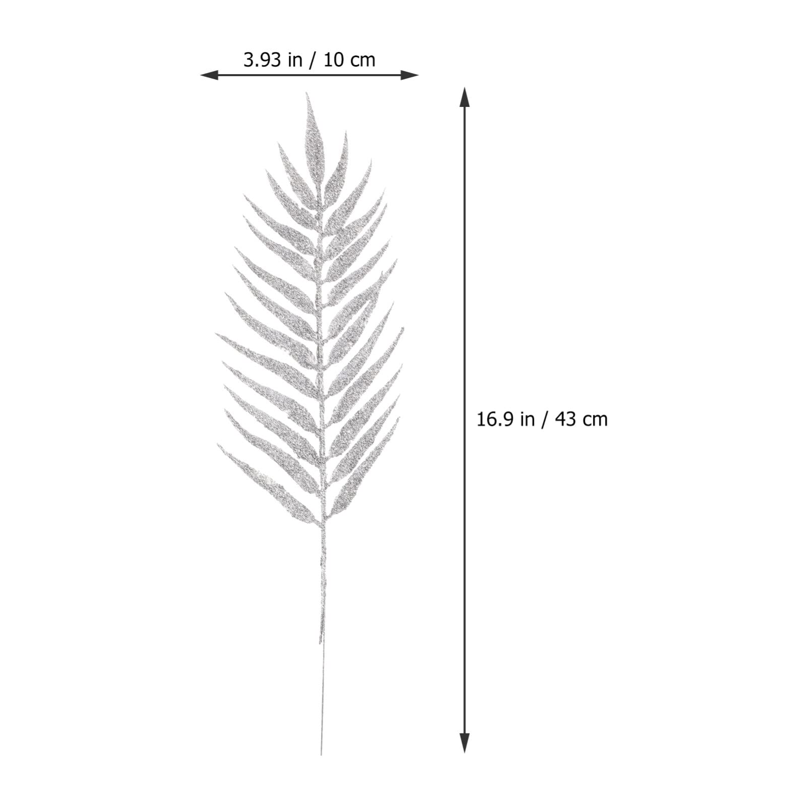 NUOBESTY 5PCS Artificial Plants Fake Plant Leaves Plant Plastic Faux Foliage Shrubs Simulation Leaf for Christmas Party Wedding Planter Filler DIY Décor - Image 2