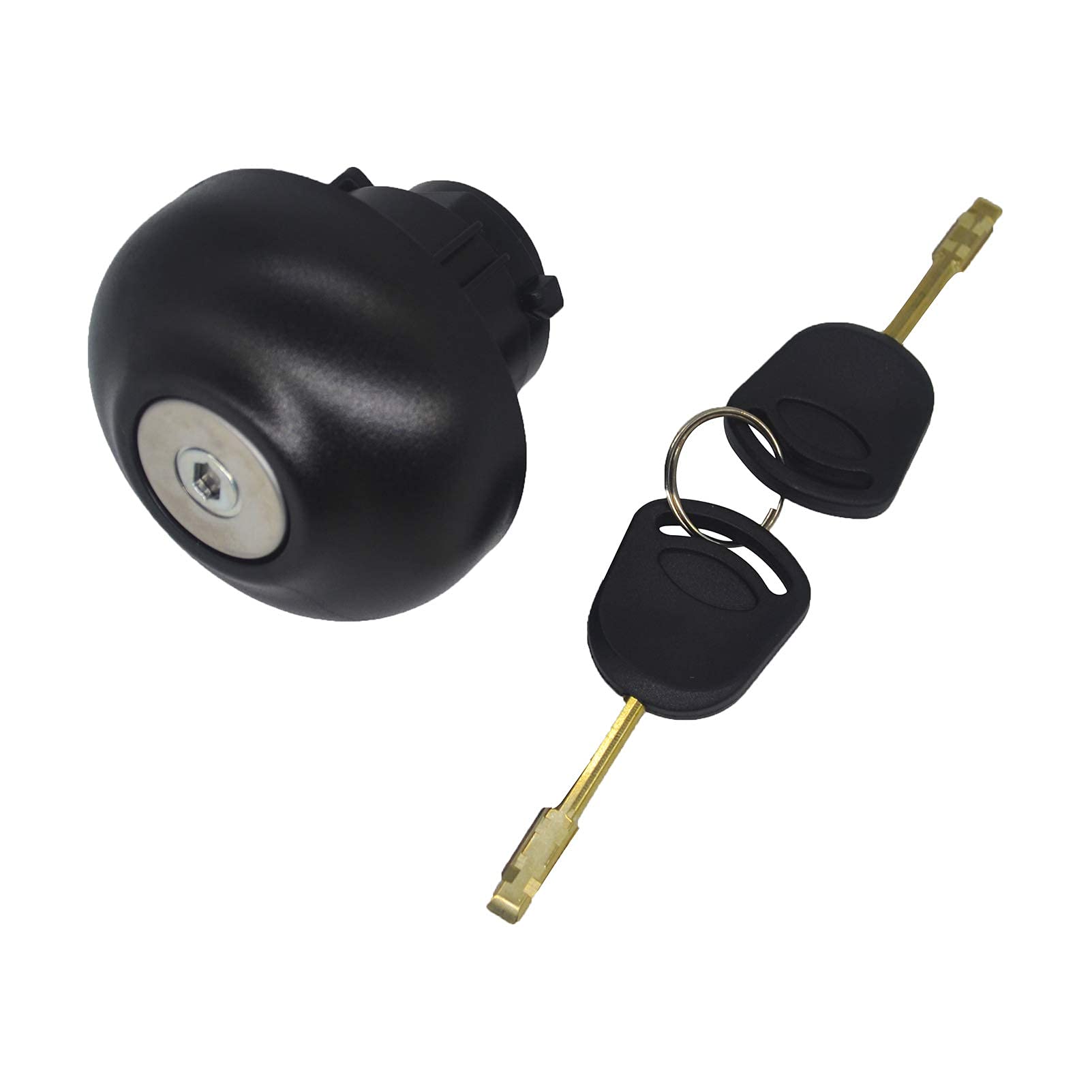 KASturbo Locking Fuel Tank Filler Cap, Petrol Gas Cover with 2 Keys Fit for Ford Transit MK7 1715043 9C119K163AA