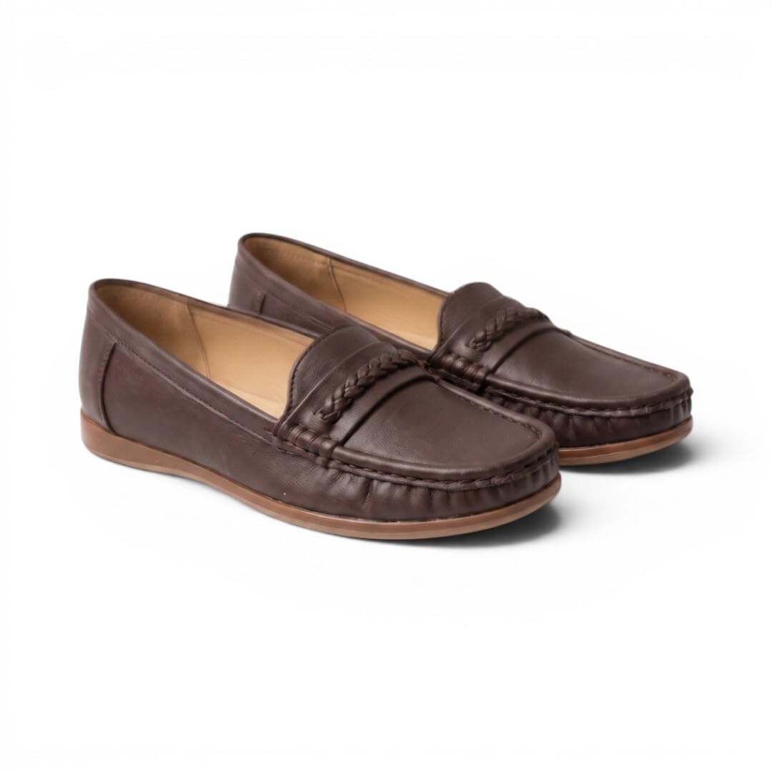 Women's Loafers | Slip-On Casual Flat Shoes | Comfortable Lightweight Moccasins with Cushioned Footbed for Office, Walking-picture-19