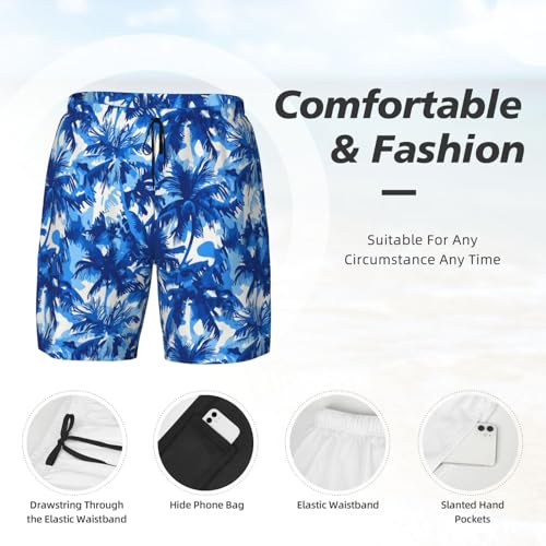 Mens Swim Trunks Breathable Quick Drying Swim Shorts with Compression Liner 2 in 1 Shorts Men Swimsuit4
