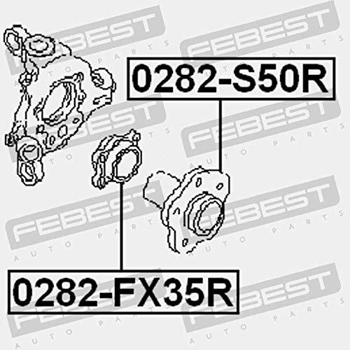 Rear Wheel Hub Without Bearing Febest 0282-S50R Oem 43202-Wl010 #TOP1