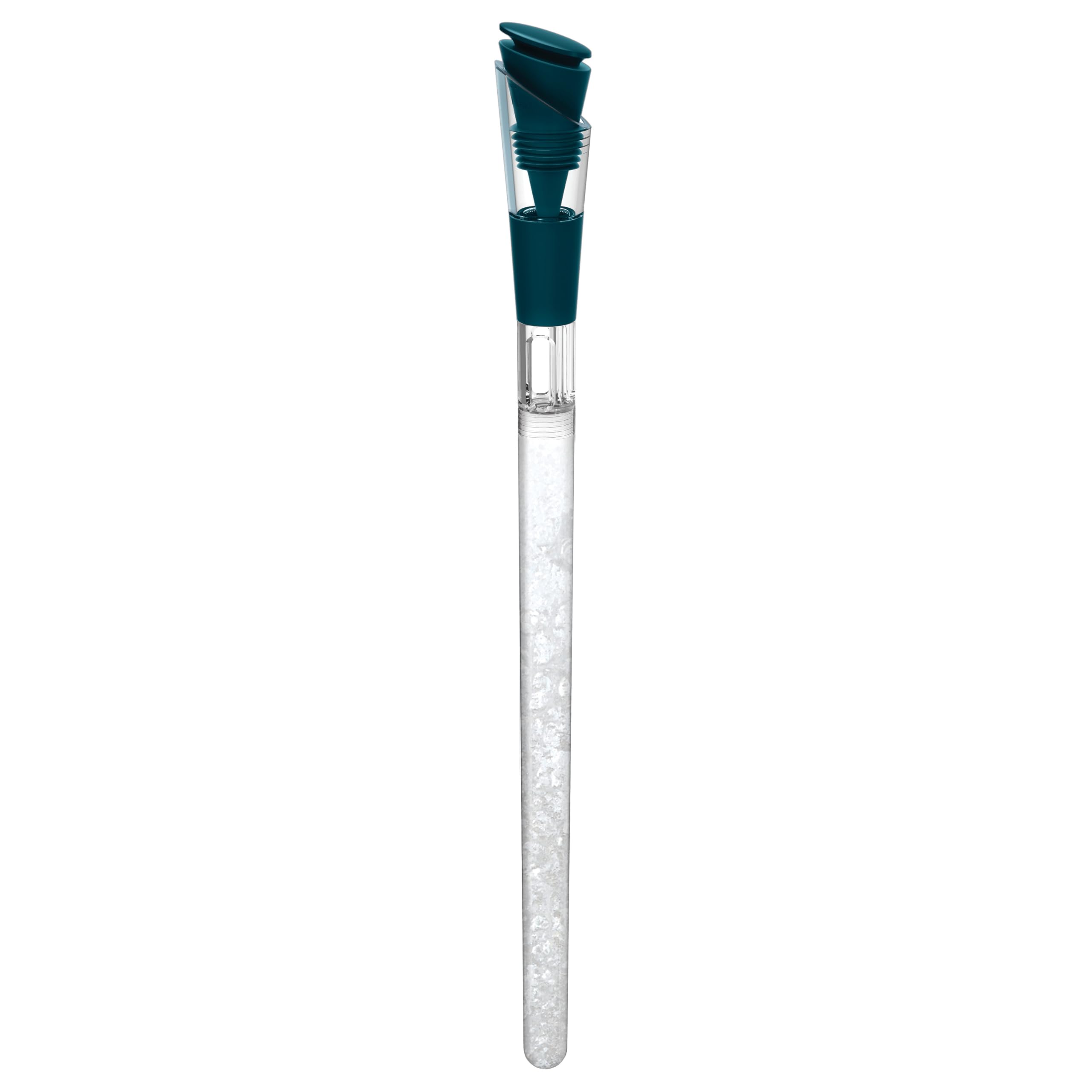 Innnovine Wine Cooling Wand with Airtight Stopper and Drip-Free Spout, Chills, Pours, Preserves Wines, Fits Standard 750 ml Bottles, Perfect for Parties & Outdoor Events, Set of 1, Deep Teal