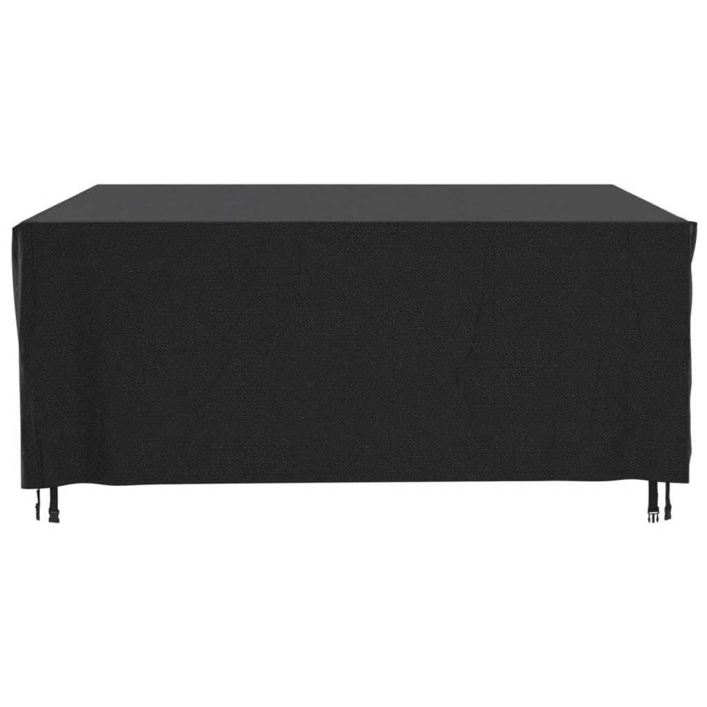 Akcesoria do mebli ogrodowych, pokrowce na meble ogrodowe, pokrowiec na meble ogrodowe czarny 250 x 210 x 90 cm wodoodporny 420D