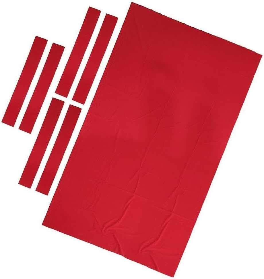 Kit di ricambio in feltro per tavolo da biliardo, resistente tovaglia da snooker con sei panni inferiori per giochi di biliardo