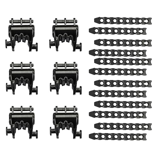 Stay Put Cradle (6 Pcs) and Rubber Replacement Accessory Strap kit(12 Pcs) Hitch Mount Bicycle Car Bike Rack 1-1/4"&2" Truck Hitch| Will Fit 1" Diameter Tubes