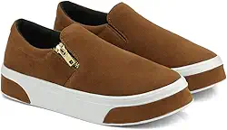 Slip On Feminino em Camurça Com Solado Antiderrapante Tênis Casual Conforto 503-GG