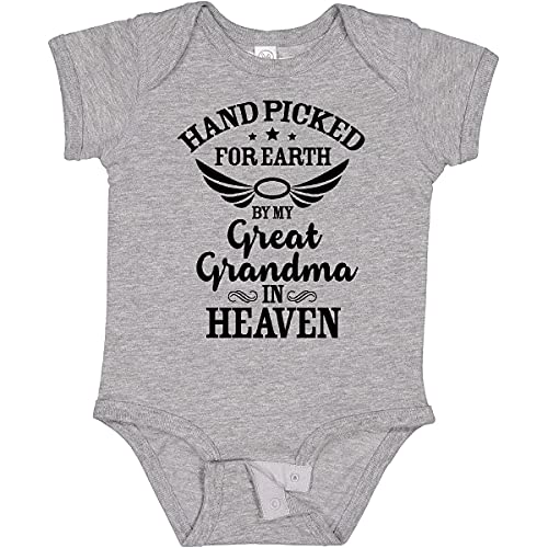 Image of inktastic Handpicked for Earth By My Great Grandma in Heaven Baby Bodysuit