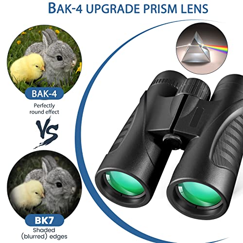 Hocerlu Fernglas Erwachsene, 10x50 FMC-Linse Leicht Ferngläser, Helle und Klare Sichtbereich, für Vgelbeobachtung… – Bild 5