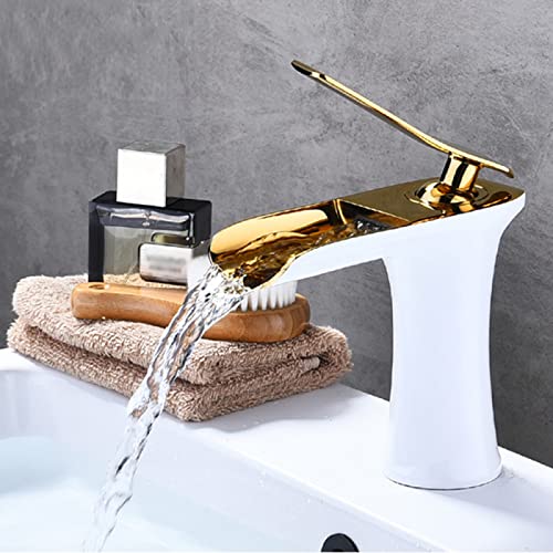 Mitigeur cascade de salle de bain à levier unique pour laver sans éclabousser
