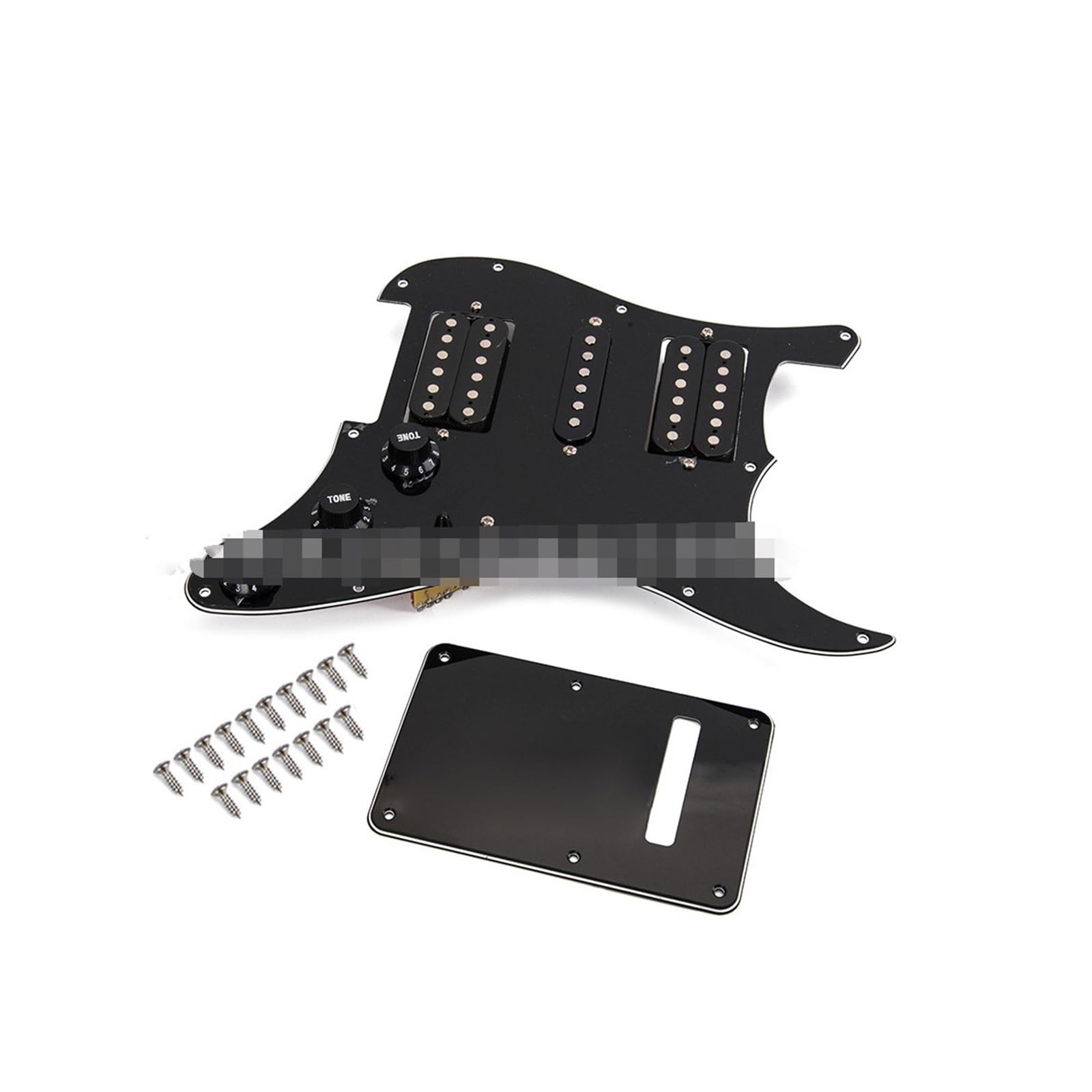 Cargado precableado De Placa De Protección Accesorios Para Instrumentos Musicales, Guitarra Eléctrica, Negro, Blanco, Negro, Juego De Protección De Carga, Cubierta Trasera De Doble Pastilla Doble