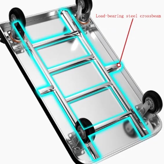 Carretilla Multifuncional Plegable con Rueda de Acero Inoxidable miniatura 5