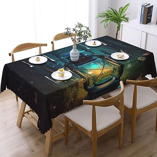Nappe rectangulaire lavable contre les taches pour table intérieur extérieur